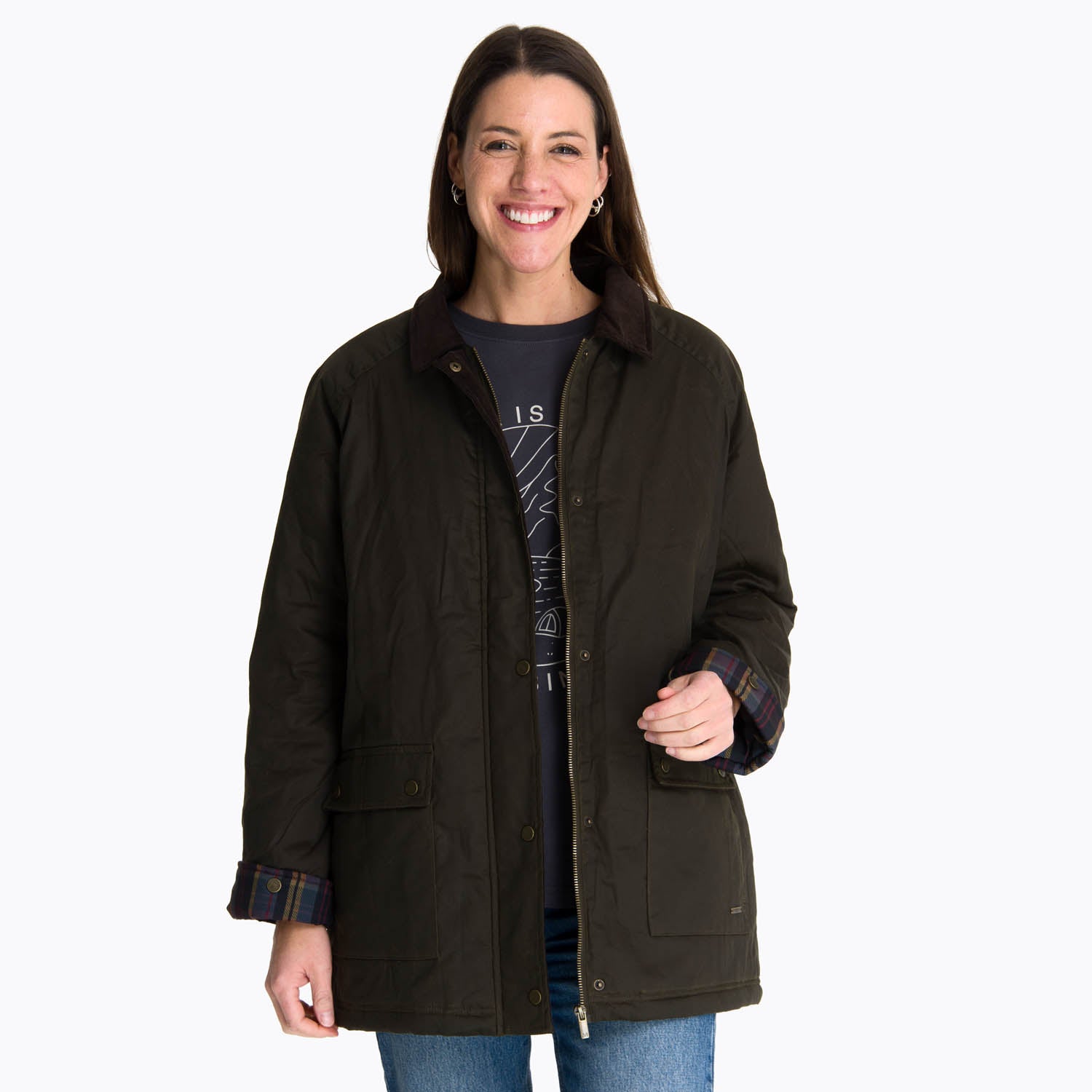 Chaqueta Cotton Waxed Jacket Mujer 1