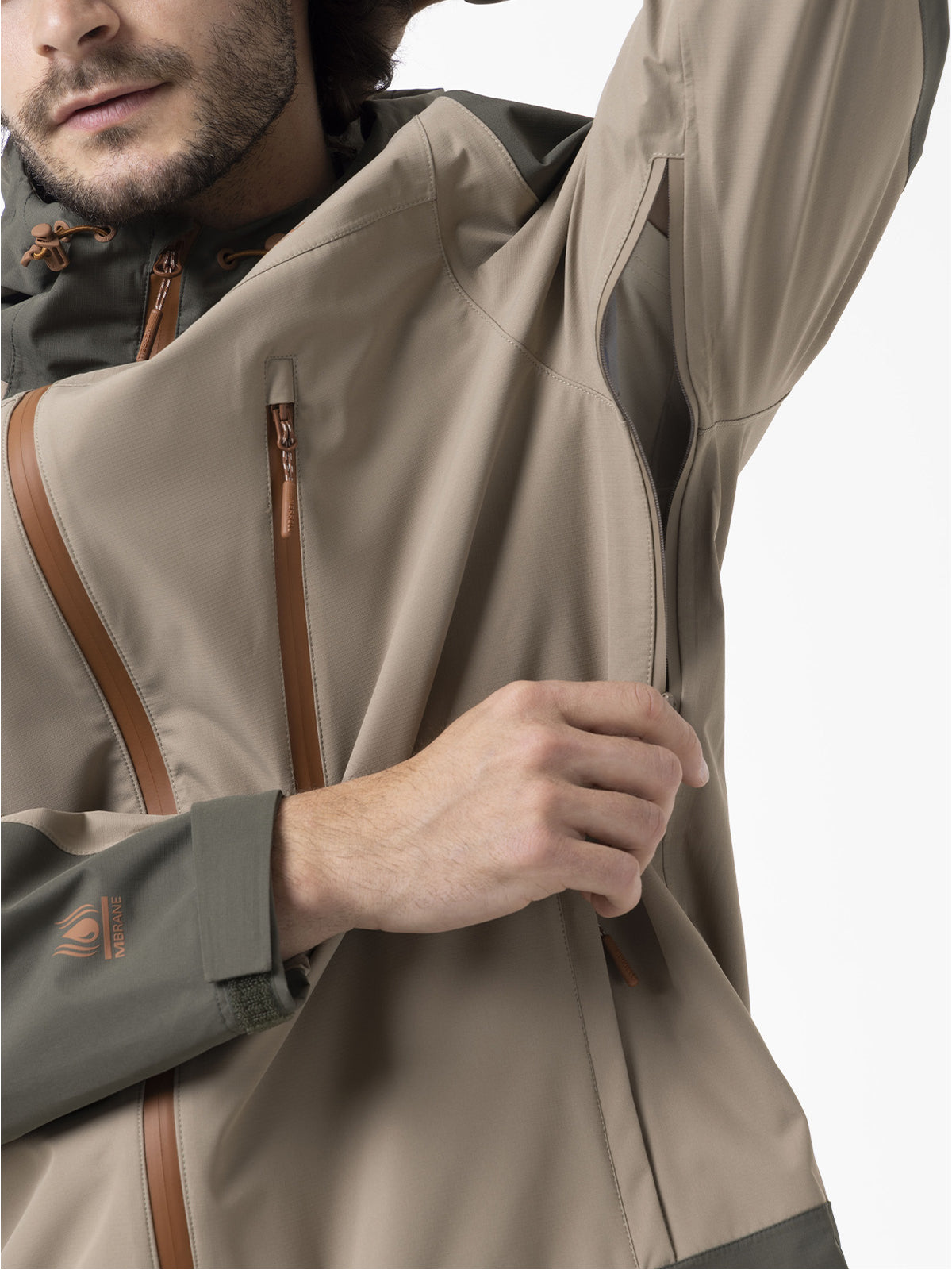 Chaqueta Full Zipper Hardshel Para Hombre