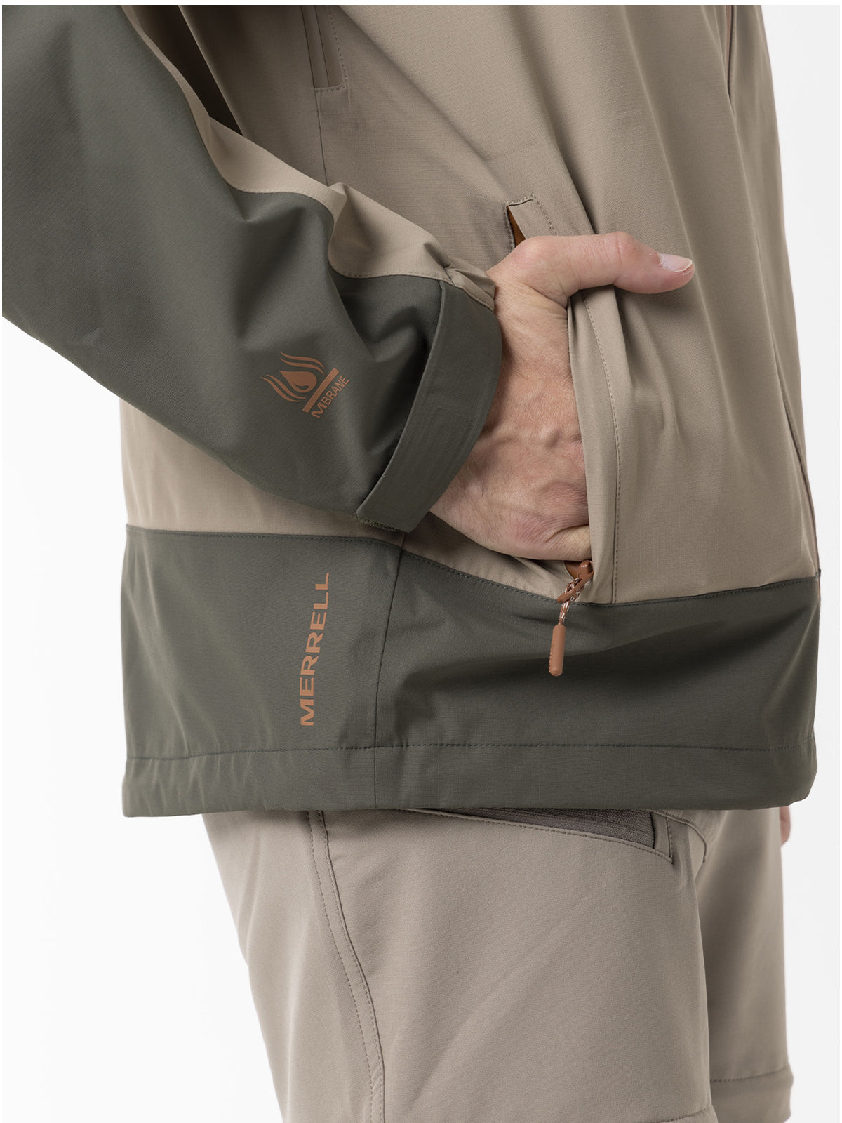 Chaqueta Full Zipper Hardshel Para Hombre