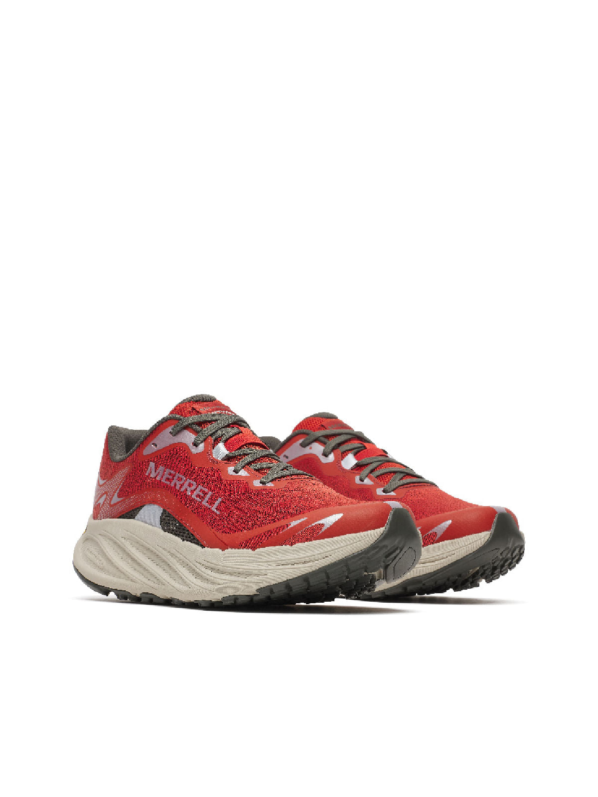 Tenis Trail Running Promorph Para Hombre Color Rojo 2
