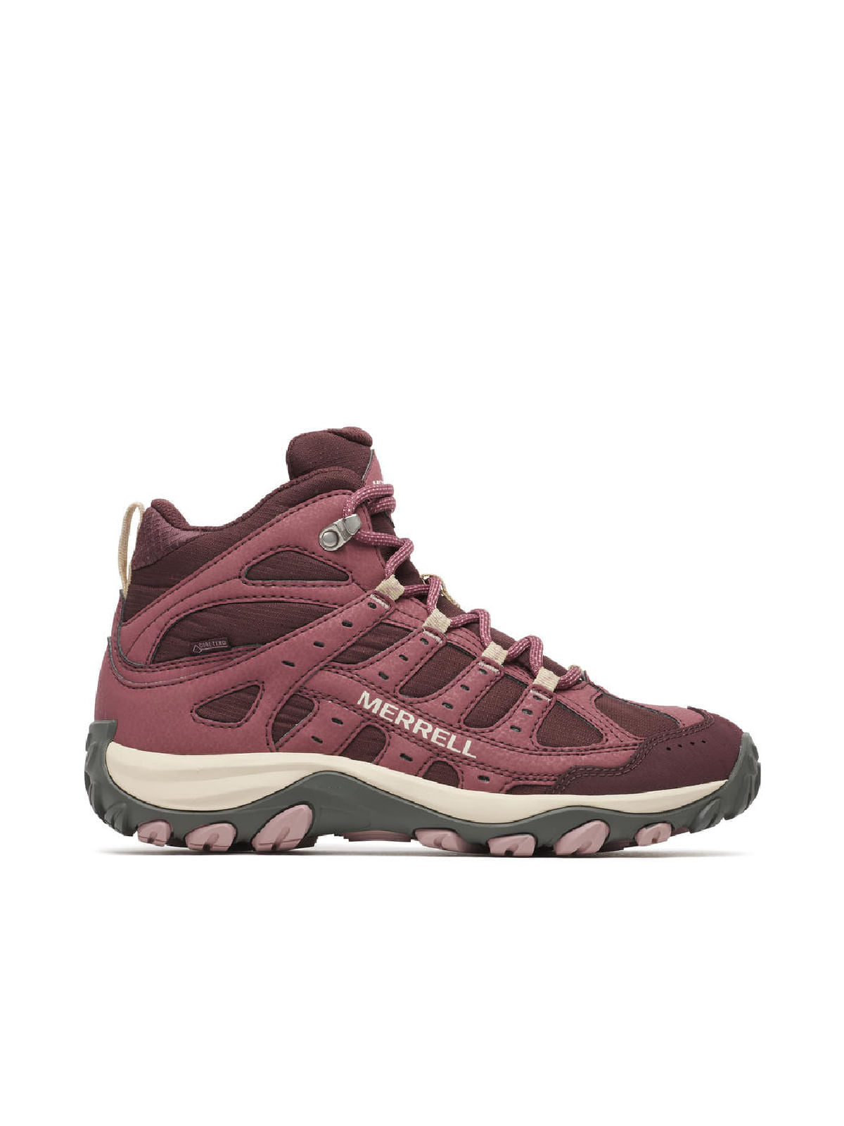 Botines Hike Accentor 4 Sport Mid Para Mujer Color Rojo 1