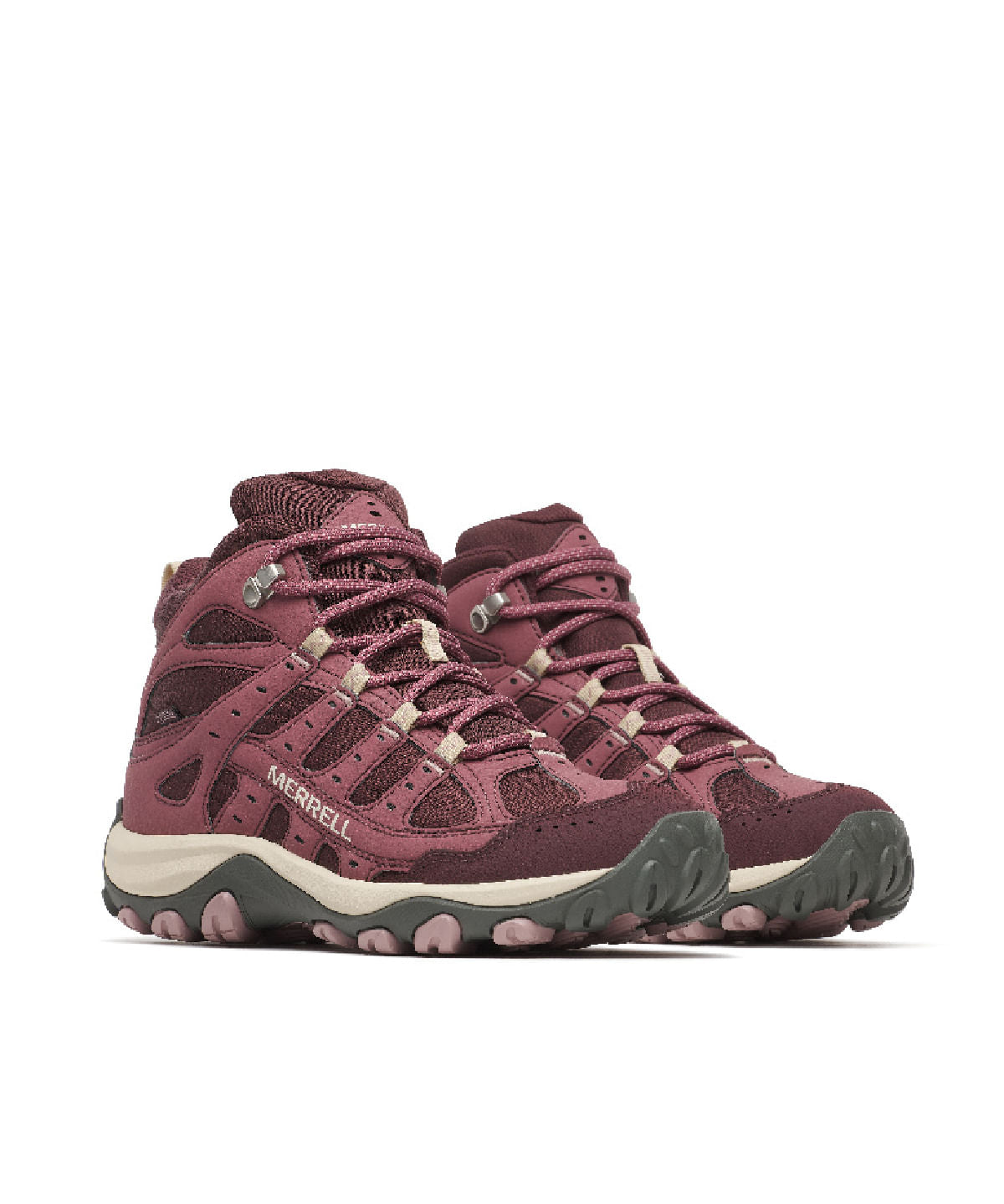 Botines Hike Accentor 4 Sport Mid Para Mujer Color Rojo 2