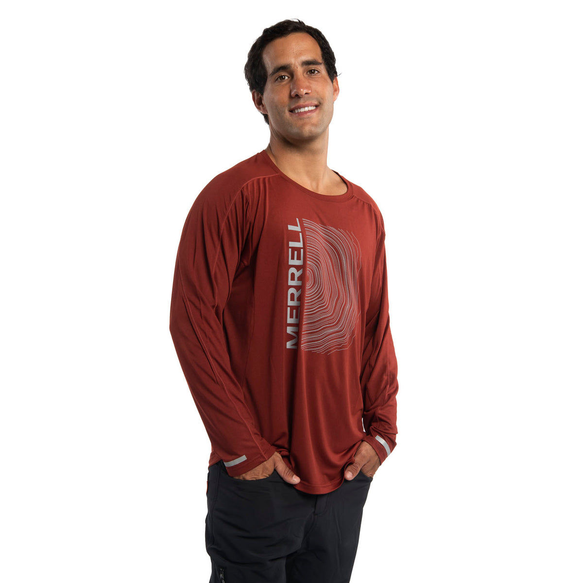 Camiseta Denali Long Sleeve-Brick 2