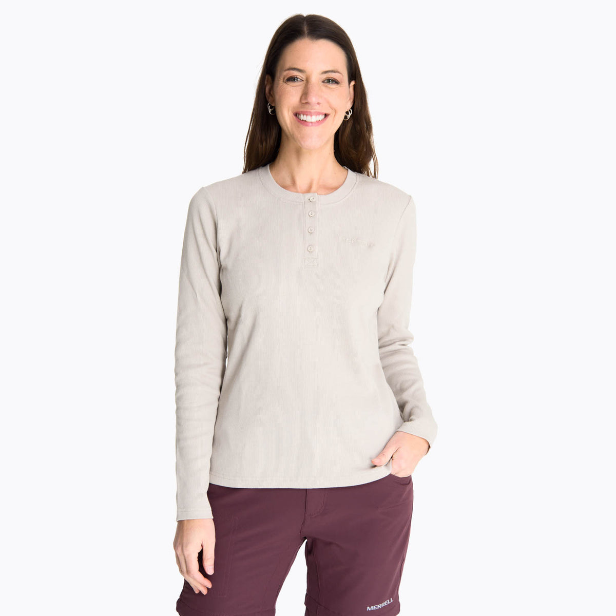 Camiseta Rib Long Sleeve Mujer 1